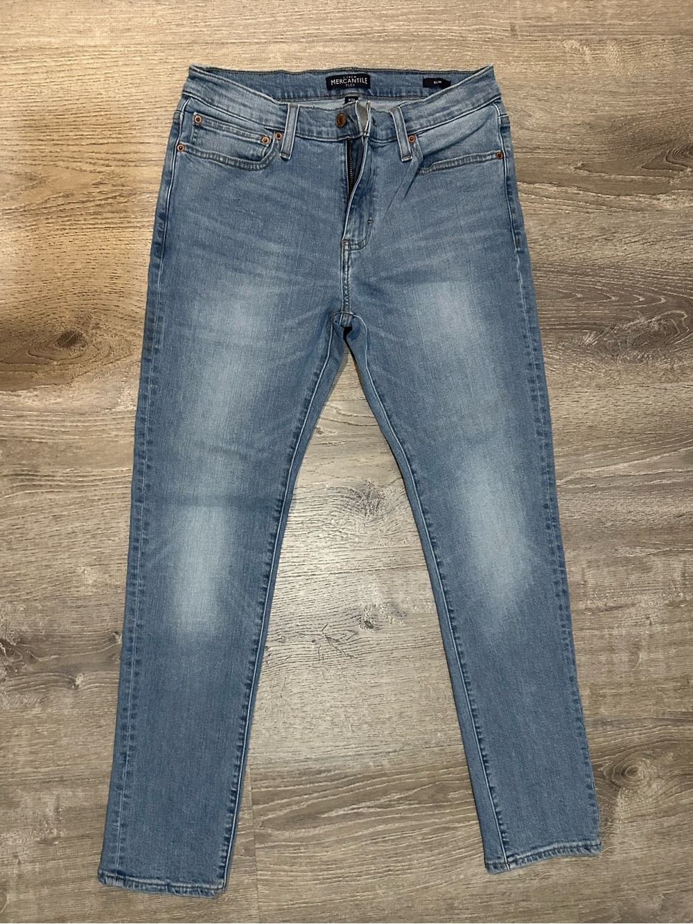 J.Crew‎ Mercantile Flex Skinny Jeans Size 30 Light Wash Stretch Denim